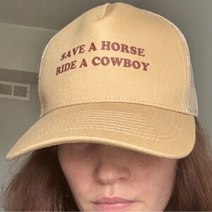 Save a Horse Ride a Cowboy Trucker Hat